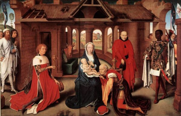Adoration of the Magi by Hans Memling, hand-painted oil painting reproduction