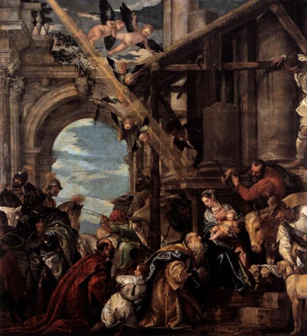 Adoration of the Magi by Paolo Veronese, hand-painted oil painting reproduction