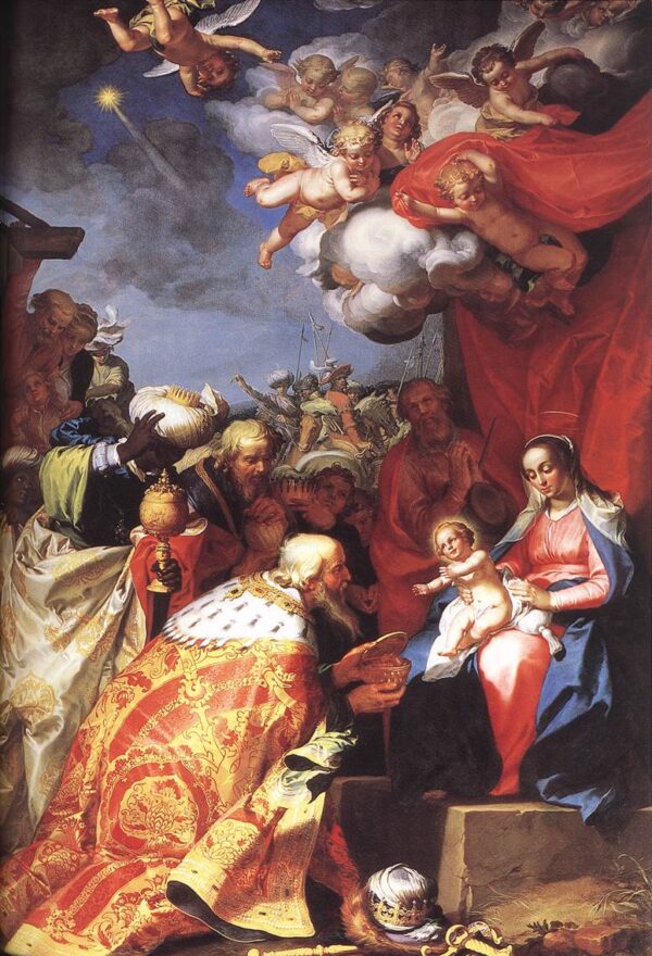 Adoration of the Magi by Abraham Bloemaert, hand-painted oil painting reproduction