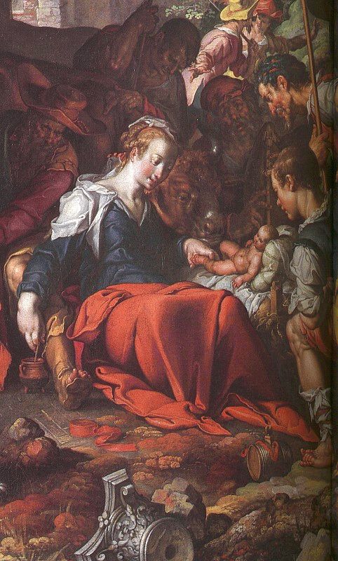 Adoration of the Shepherds by Joachim Wtewael, hand-painted oil reproduction