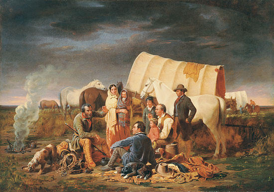 Advice on the Prairie by William Ranney, hand-painted oil reproduction