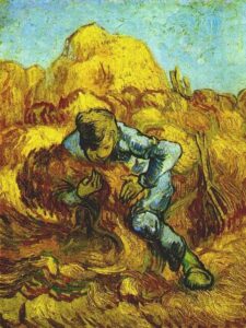 Sheaf Binder The After Millet by Sandro Botticelli, hand-painted oil painting reproduction