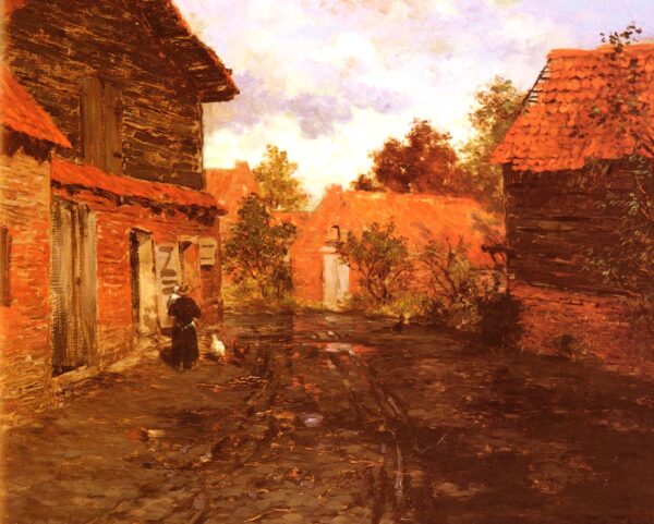 After The Rain by Fritz Thaulow, hand-painted oil painting reproduction
