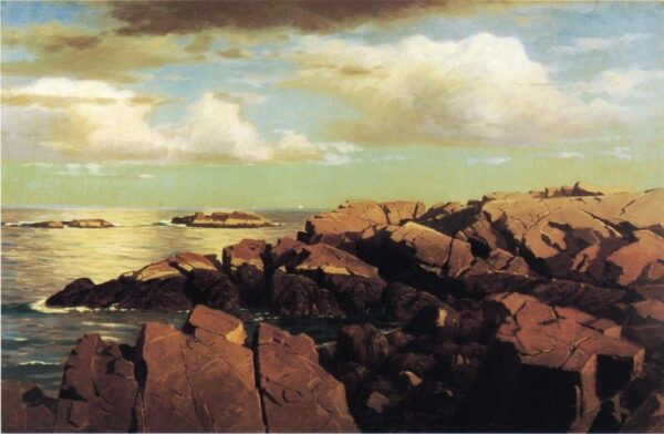 After a Shower, Nahant, Massachusetts by William Stanley Haseltine, hand-painted oil painting reproduction