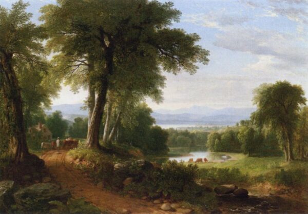 After a Summer Shower by Asher B Durand, hand-painted oil painting reproduction