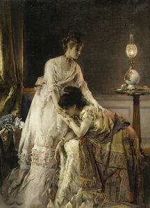 After the Ball by Alfred Stevens, hand-painted oil painting reproduction