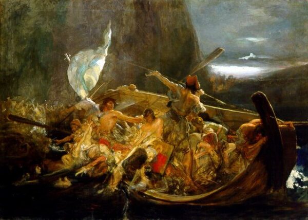 After the Destruction of Psara by Nikolaos Gyzis, hand-painted oil painting reproduction