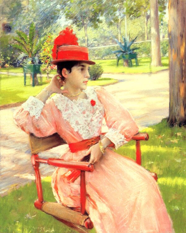 Afternoon in the Park by William Merritt Chase, hand-painted oil painting reproduction