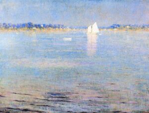 Afternoon on the Bay by William Worcester Churchill, hand-painted oil painting reproduction