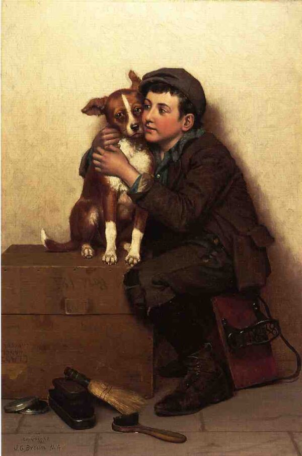 Against His Will by John G Brown, hand-painted oil painting reproduction