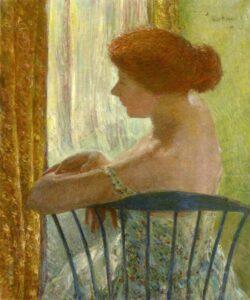 Against the Light by Frederick Childe Hassam, hand-painted oil painting reproduction
