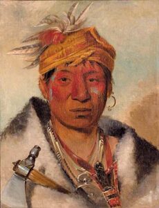 Ah yaw ne tak oar ron by George Catlin, hand-painted oil painting reproduction