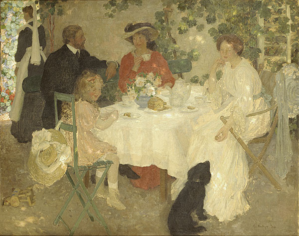 Al Fresco by Emanuel Phillips Fox, hand-painted oil reproduction