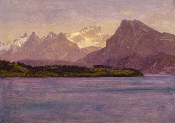 Alaskan Coast Range by Albert Bierstadt, hand-painted oil reproduction