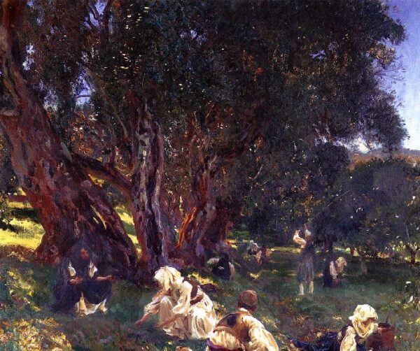 Albanian Olive Pickers by John Singer Sargent, hand-painted oil reproduction