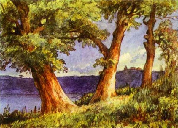 Albano by Mikhail Lebedev, hand-painted oil painting reproduction