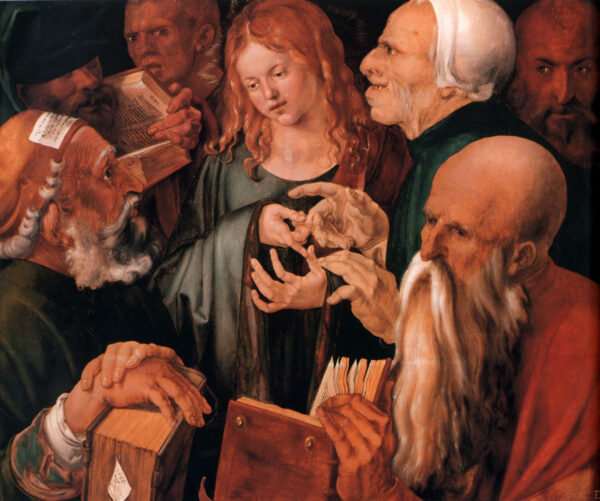 Christ among the Doctors by Albrecht Dürer, hand-painted oil painting reproduction