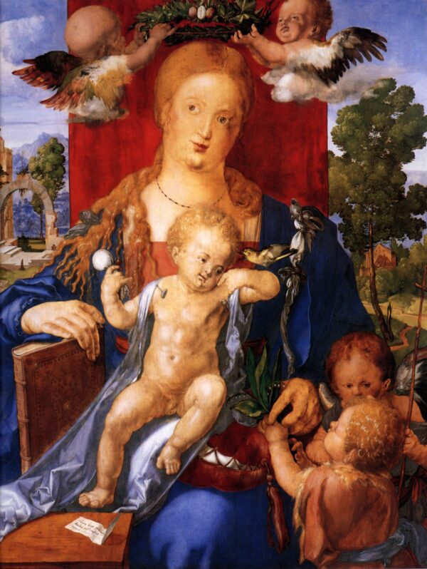 Madonna with the Siskin by Albrecht Dürer, hand-painted oil painting reproduction