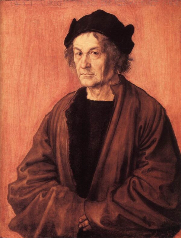 Portrait of Durers Father at 70 by Albrecht Dürer, hand-painted oil painting reproduction