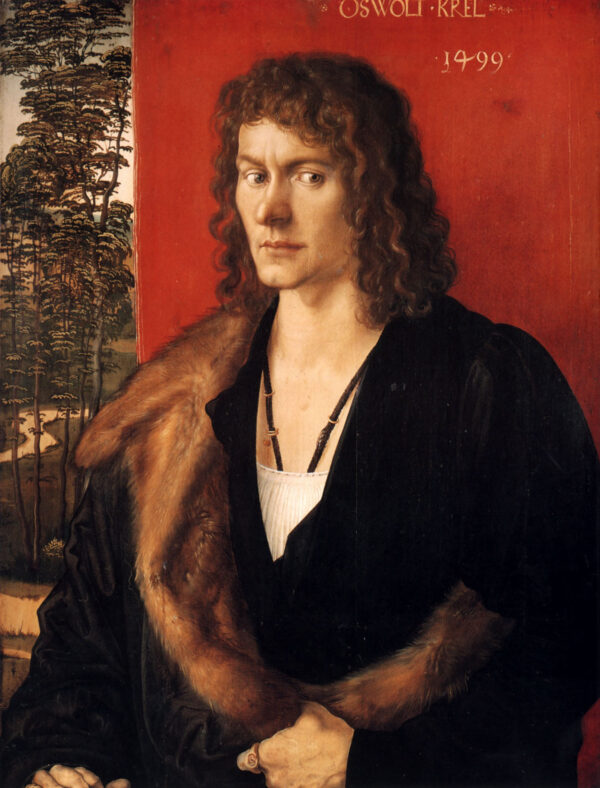 Portrait of Oswald Krel by Albrecht Dürer, hand-painted oil painting reproduction