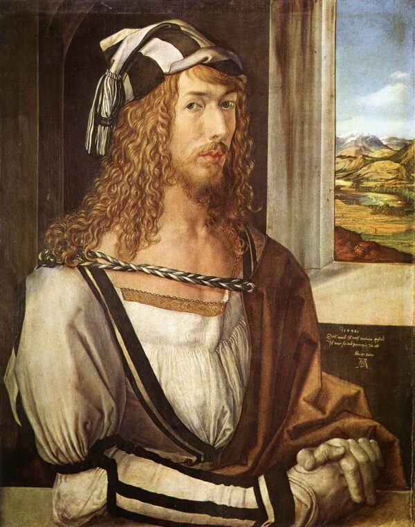 Self-Portrait at 26 by Albrecht Dürer, hand-painted oil painting reproduction