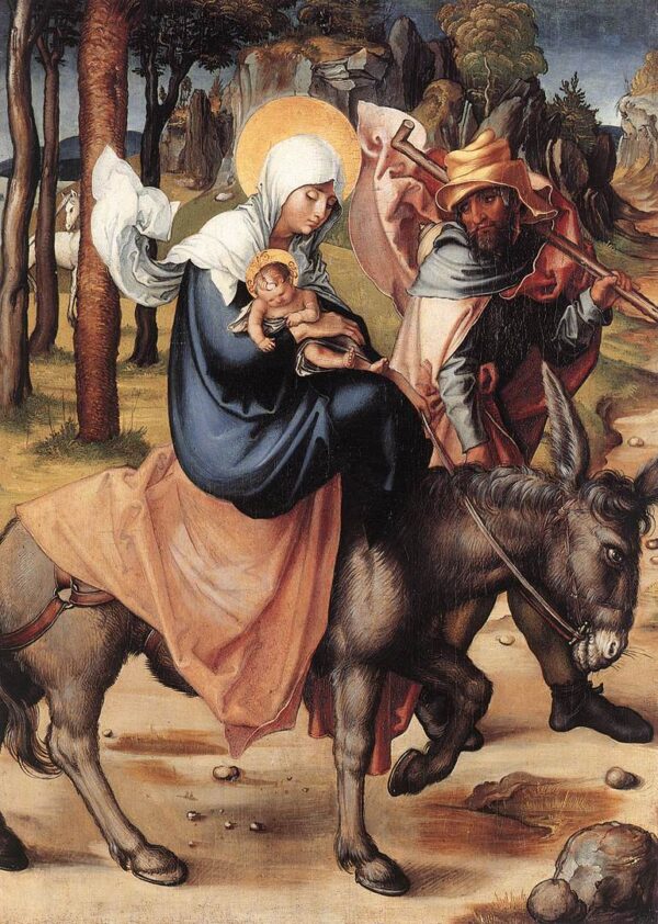 The Seven Sorrows of the Virgin The Flight into Egypt by Albrecht Dürer, hand-painted oil painting reproduction