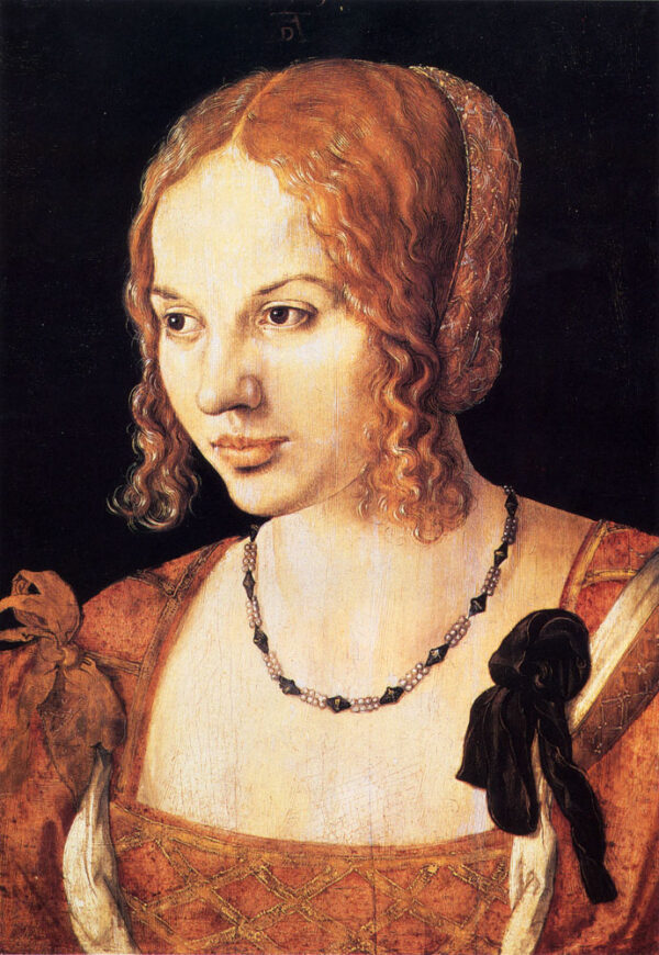 Venezianische junge Frau portrait of lady by Albrecht Dürer, hand-painted oil painting reproduction