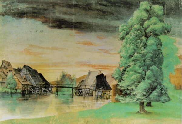 Willow Mill by Albrecht Dürer, hand-painted oil painting reproduction