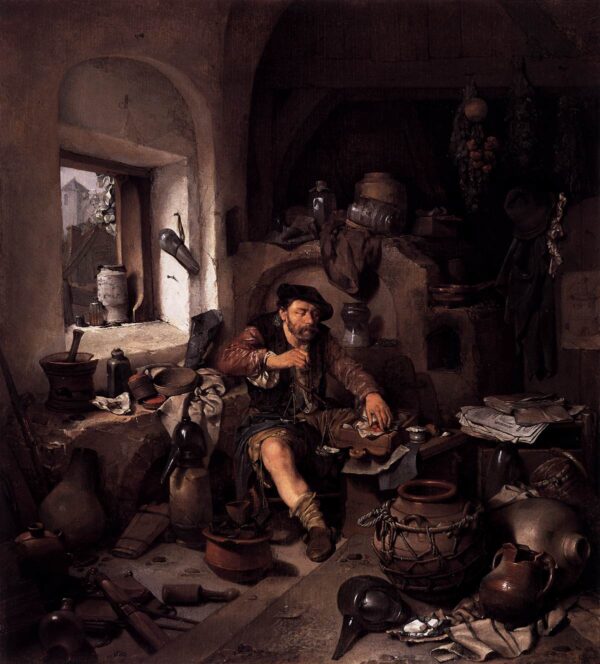 Alchemist by Cornelis Bega, hand-painted oil painting reproduction