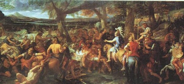 Alexander and Porus by Charles Le Brun, hand-painted oil painting reproduction