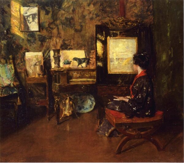 Alice in the Shinnecock Studio by William Merritt Chase, hand-painted oil painting reproduction