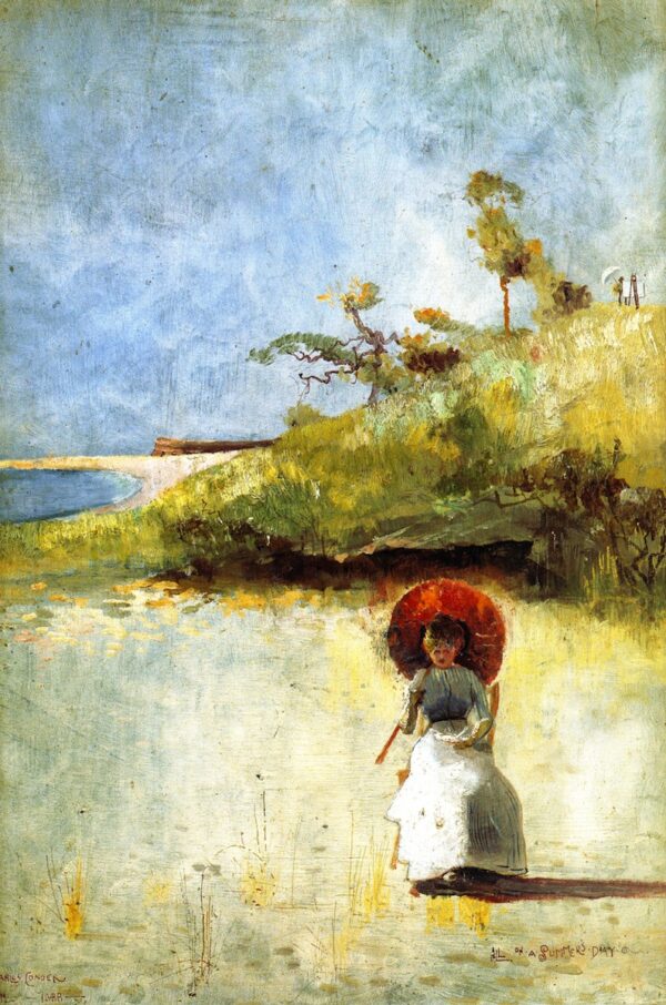 All on a Summers Day by Charles Conder, hand-painted oil painting reproduction