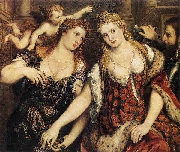 Allegory by Paris Bordone, hand-painted oil painting reproduction