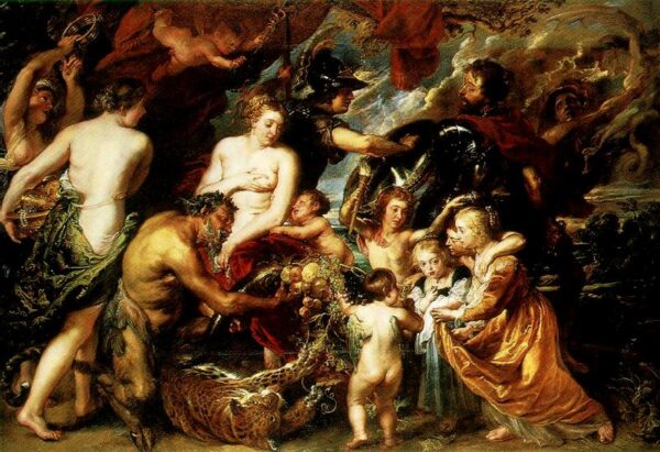 Allegory of the blessings of La Paz by Peter Paul Rubens, hand-painted oil painting reproduction