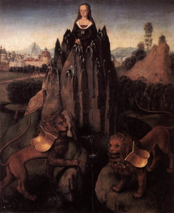 Allegory Of Chastity by Hans Memling, hand-painted oil painting reproduction