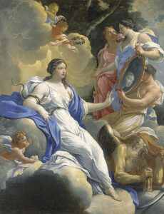 Allegory Of Prudence by Simon Vouet, hand-painted oil painting reproduction