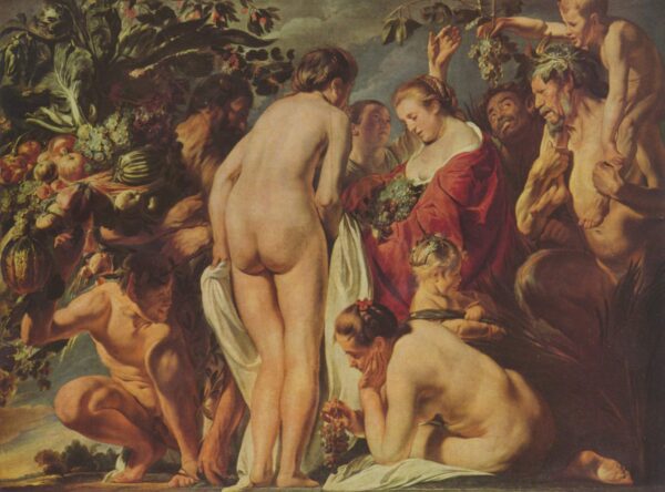 Allegory of Abundance by Jacob Jordaens, hand-painted oil painting reproduction