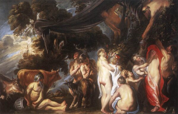 Allegory of Fertility by Jacob Jordaens, hand-painted oil painting reproduction