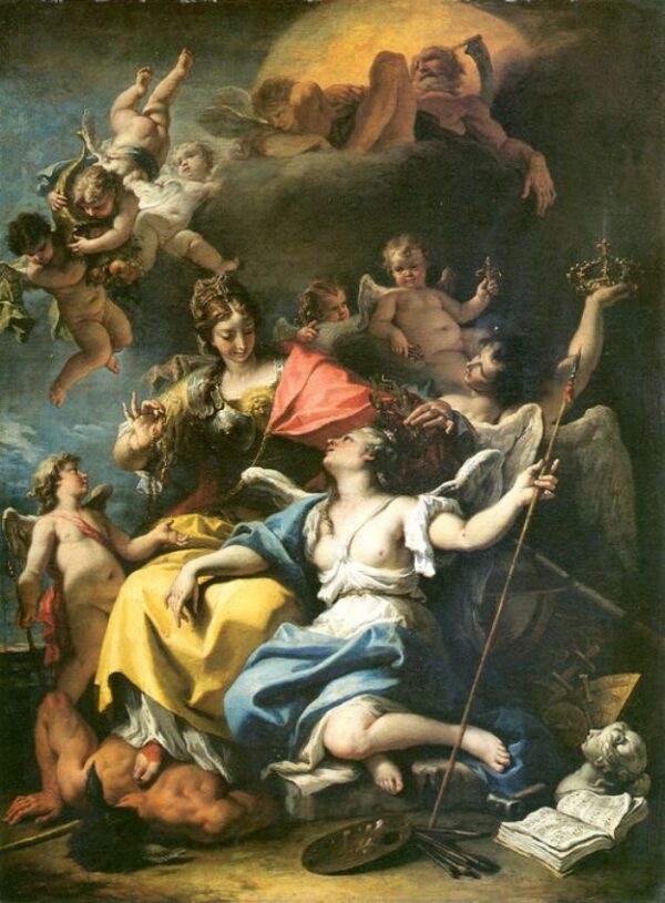 Allegory of France as Minerva by Sebastiano Ricci, hand-painted oil painting reproduction