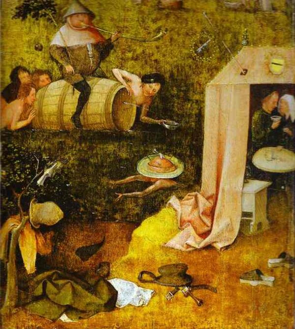 Allegory of Intemperance by Hieronymus Bosch, hand-painted oil painting reproduction
