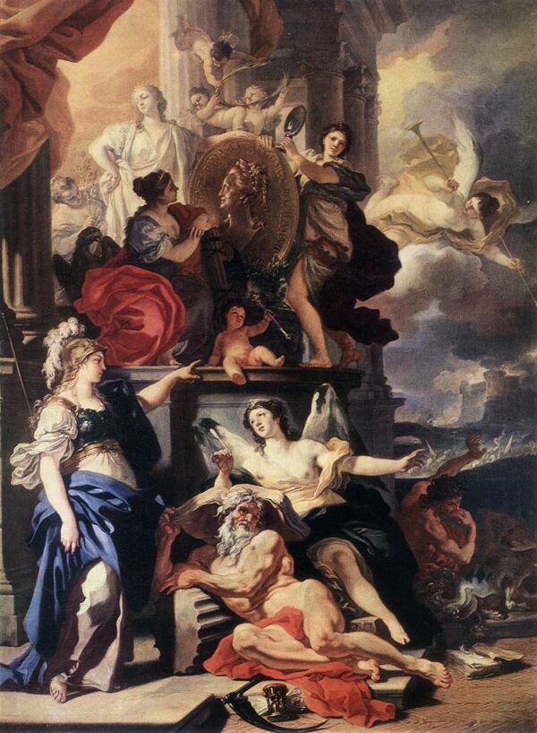 Allegory of Reign by Francesco Solimena, hand-painted oil painting reproduction