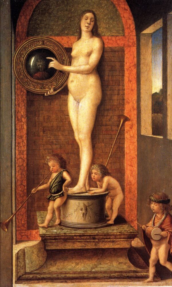 Allegory of Vanitas by Giovanni Bellini, hand-painted oil painting reproduction