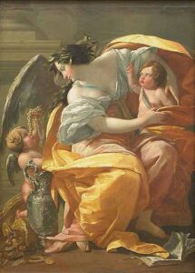 Allegory of Wealth by Simon Vouet, hand-painted oil painting reproduction
