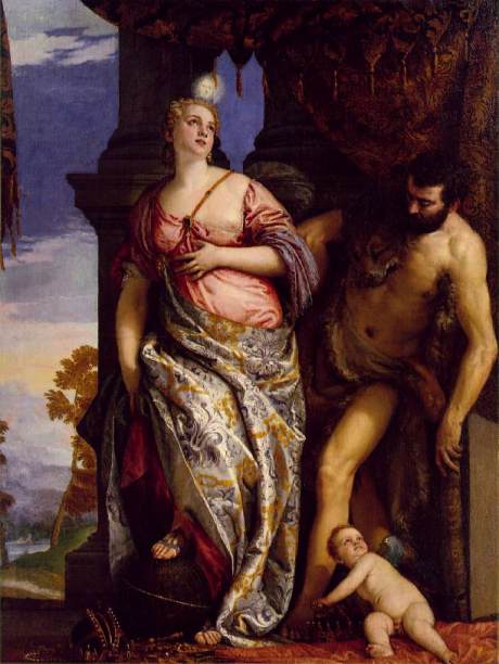 Allegory of Wisdom and Strength by Paolo Veronese, hand-painted oil reproduction