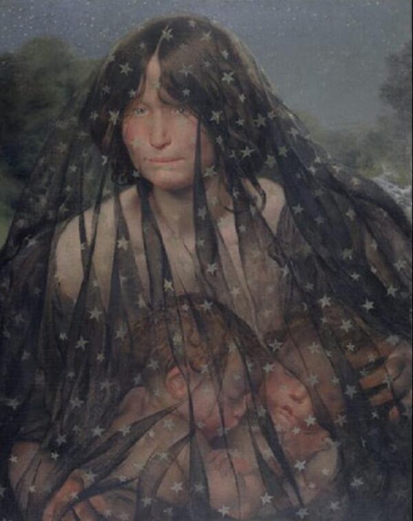 Allegory of the Night by Léon Frédéric, hand-painted oil painting reproduction
