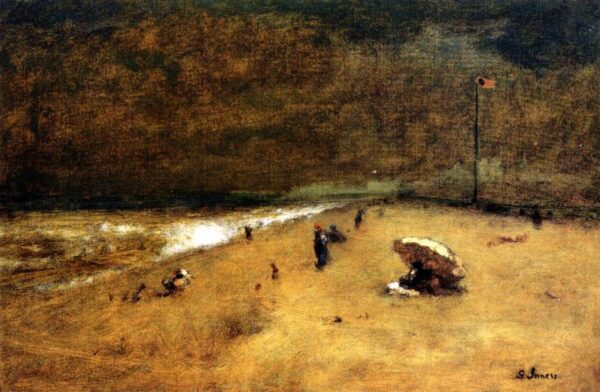Along the Jersey Shore by George Inness, hand-painted oil painting reproduction