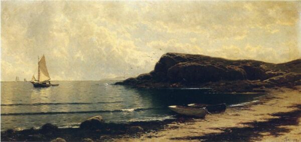 Along the Shore by Alfred Thompson Bricher, hand-painted oil painting reproduction