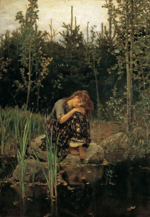 Alyonushka by Viktor Vasnetsov, hand-painted oil painting reproduction