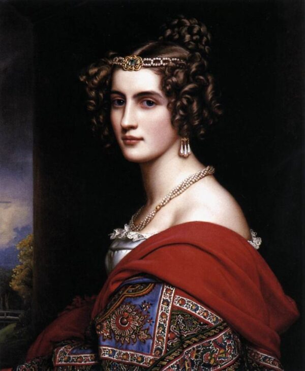 Amalie von Schintling by Joseph Karl Stieler, hand-painted oil painting reproduction