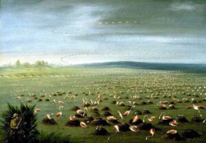 Ambush For Flamingos by Charles Christian Nahl, hand-painted oil painting reproduction